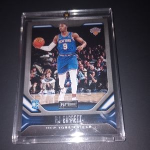 2019-20 Panini Chronicles Playbook RJ BARRETT RC # 184 Rookie-Card Knicks